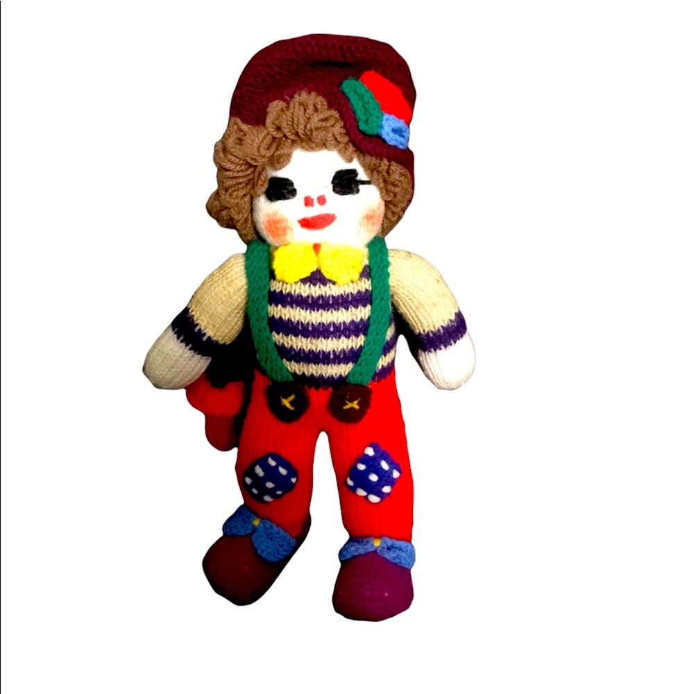 English vintage crocheted doll